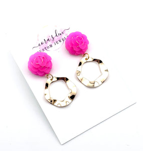 Pink Sequin Jorja Earrings