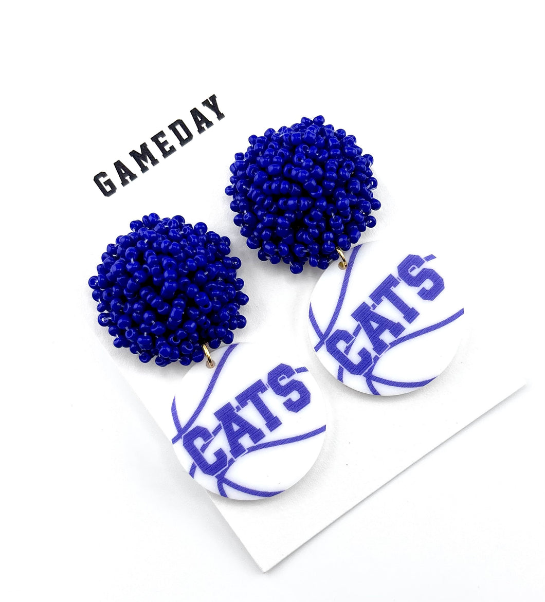 CATS Basketball Earrings
