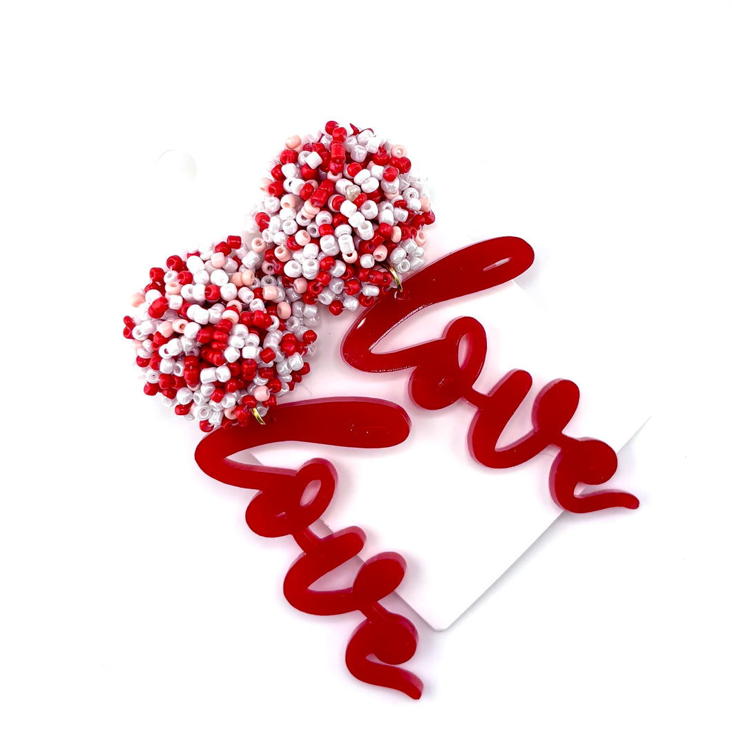 Valentines Love Earrings
