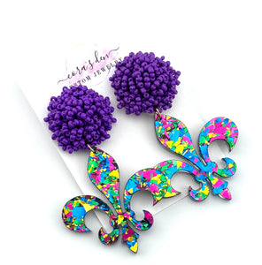 Mardi Gras Earrings