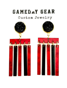 Red/Black Earrings