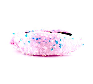 Pink Sequin Headband