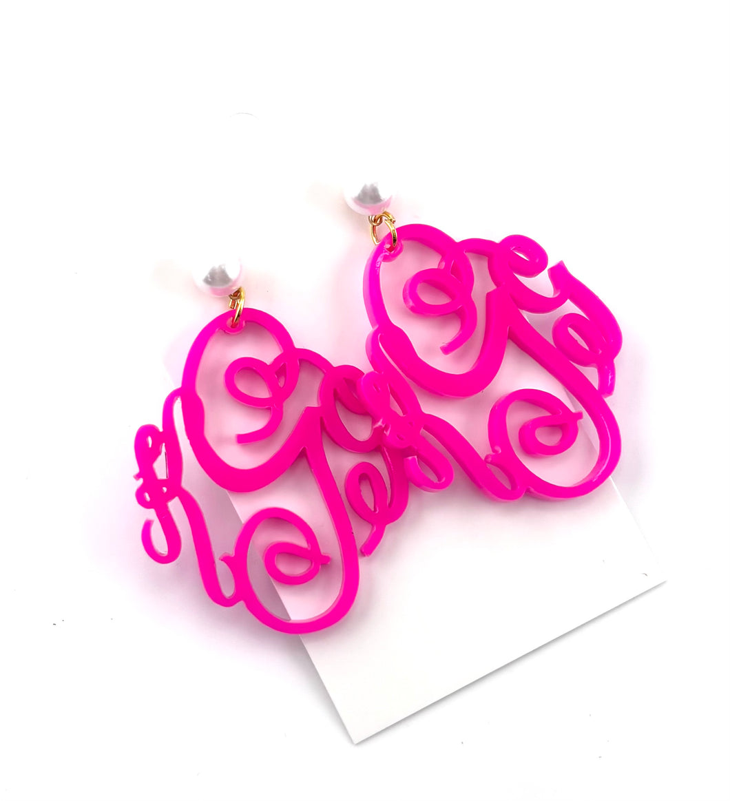 Monogram Earrings