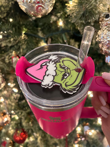 Stanley Cup Toppers - Pink Grinch