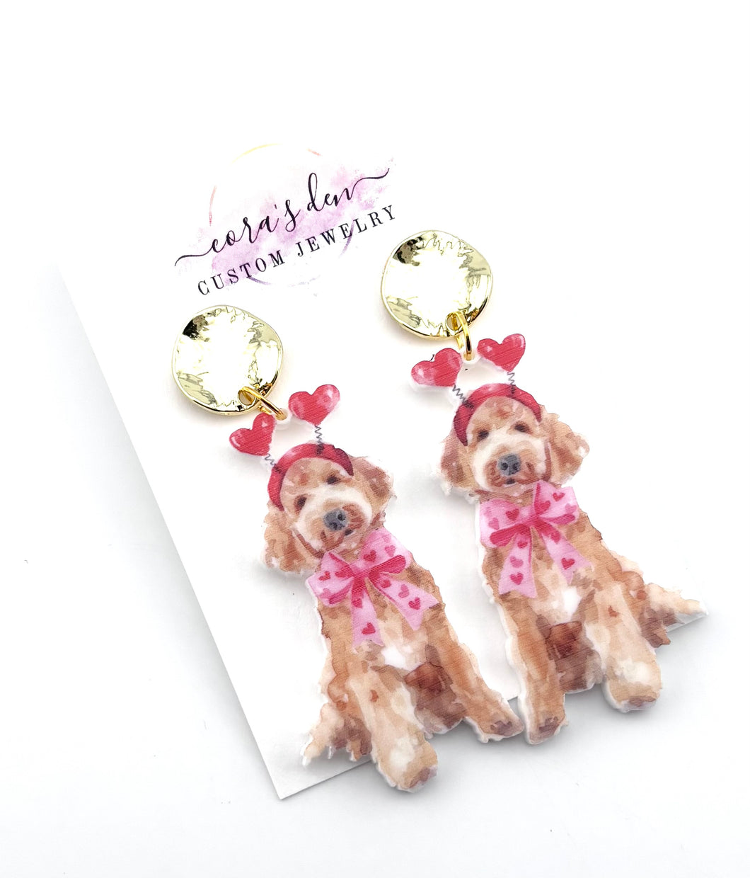 Golden Doodle Earrings