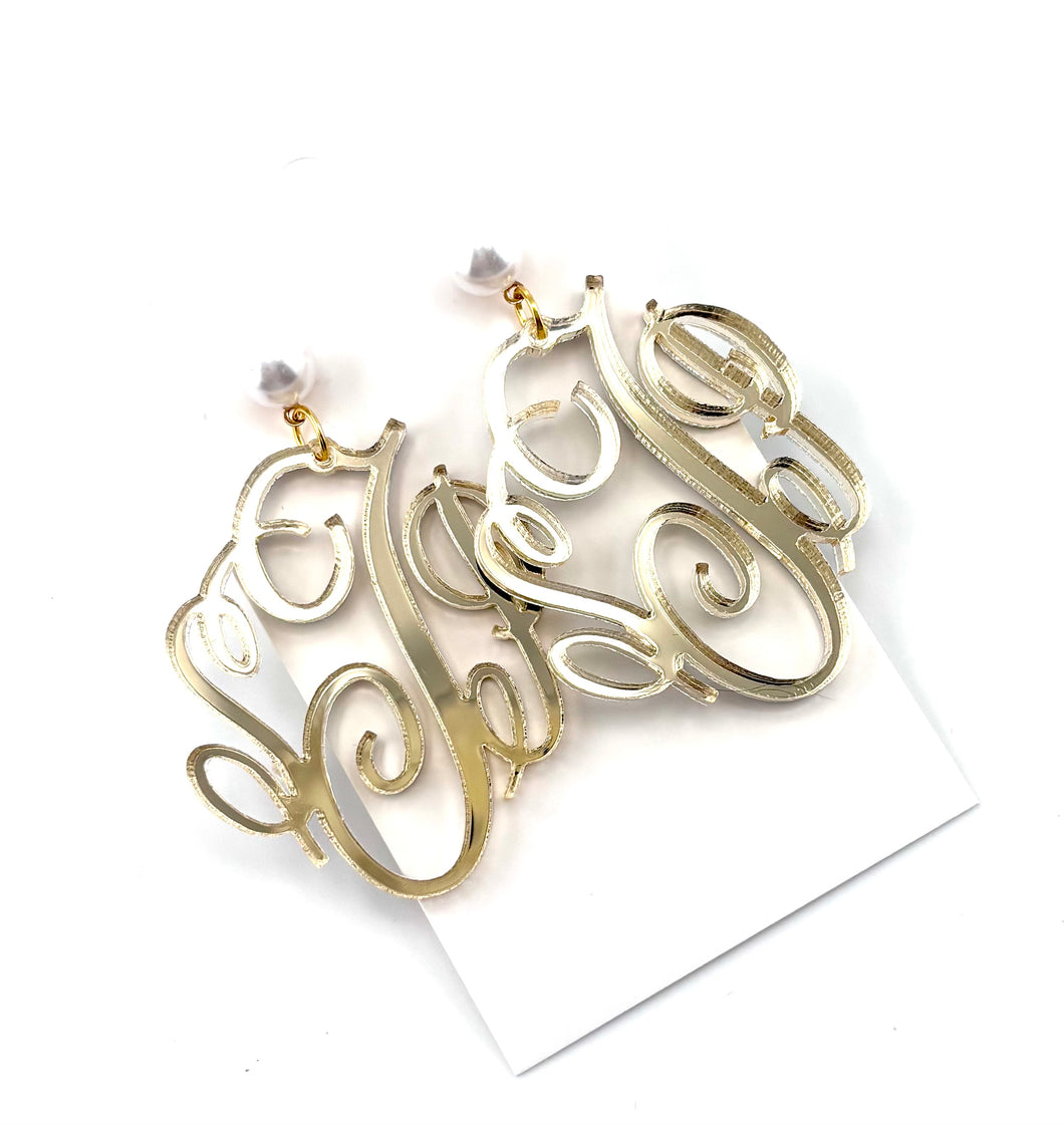 Monogram Earrings