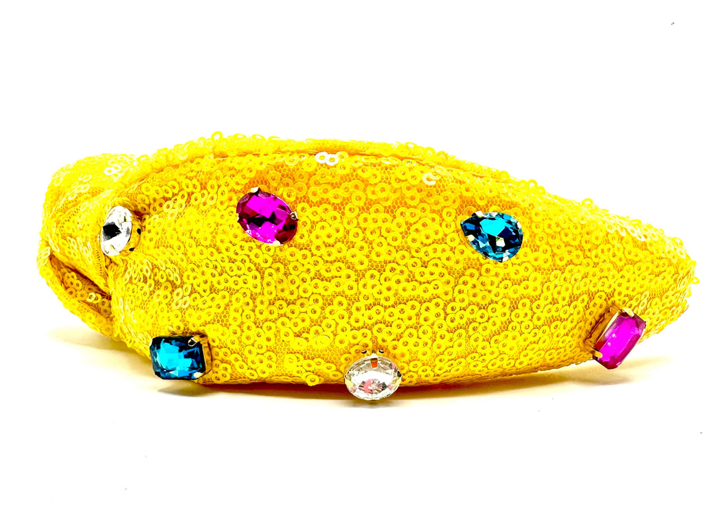 Yellow Jewel Headband