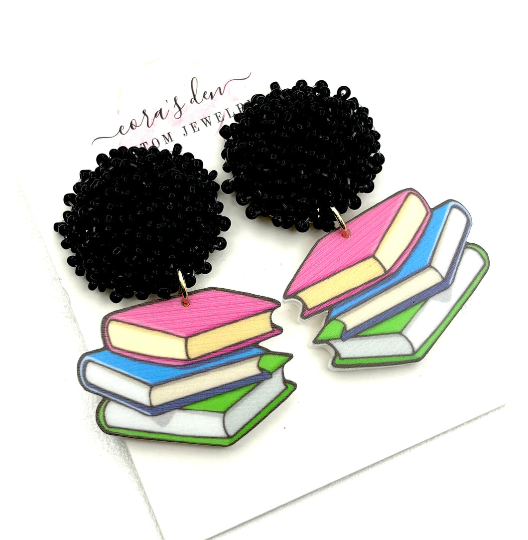 School Books Earrings