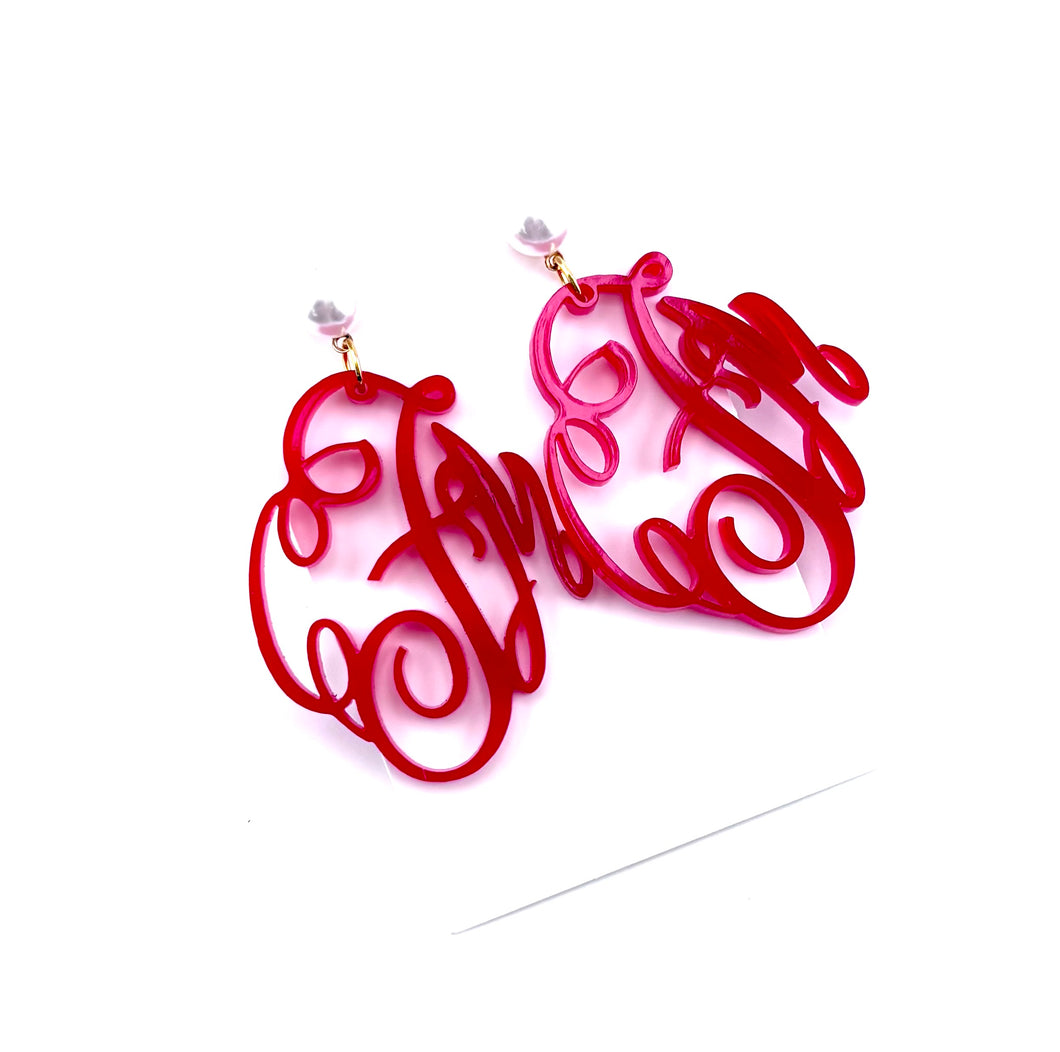 Monogram Earrings