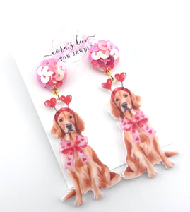 Golden Retriever Earrings