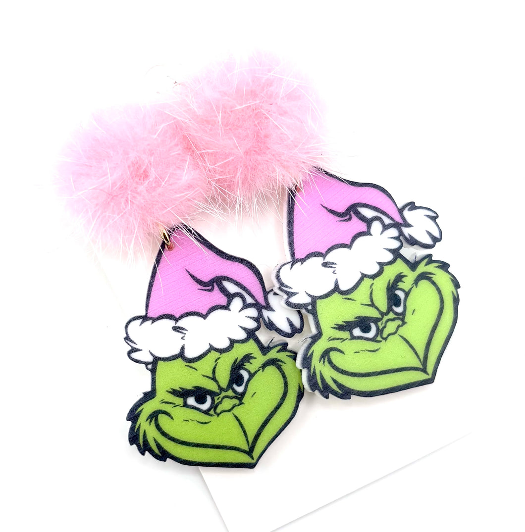 Christmas Grinch Earrings