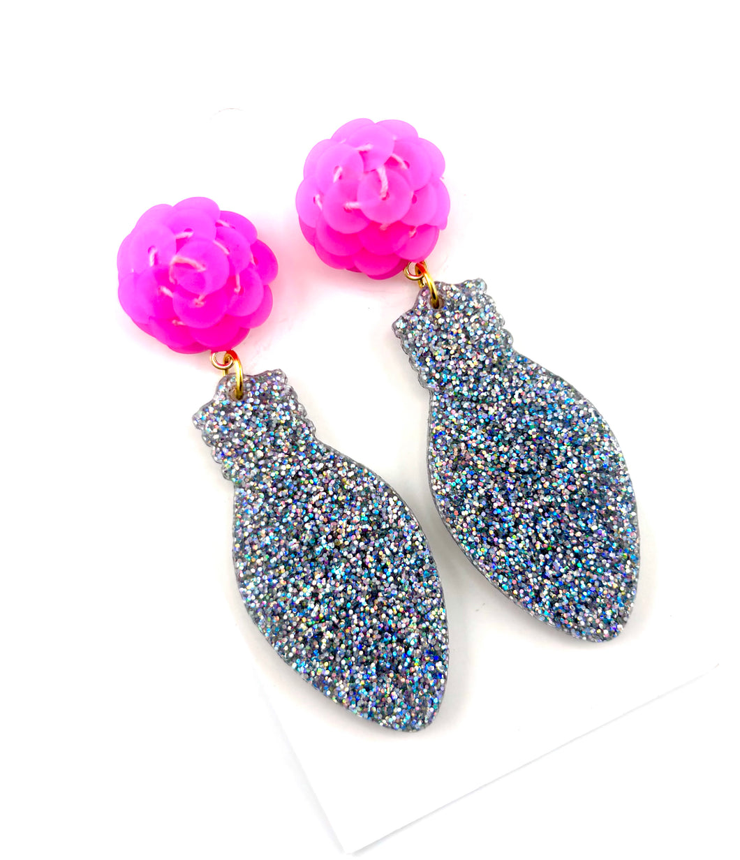 Christmas Light Earrings