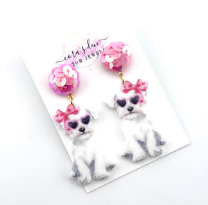 Westie Schnauzer Terrier Earrings