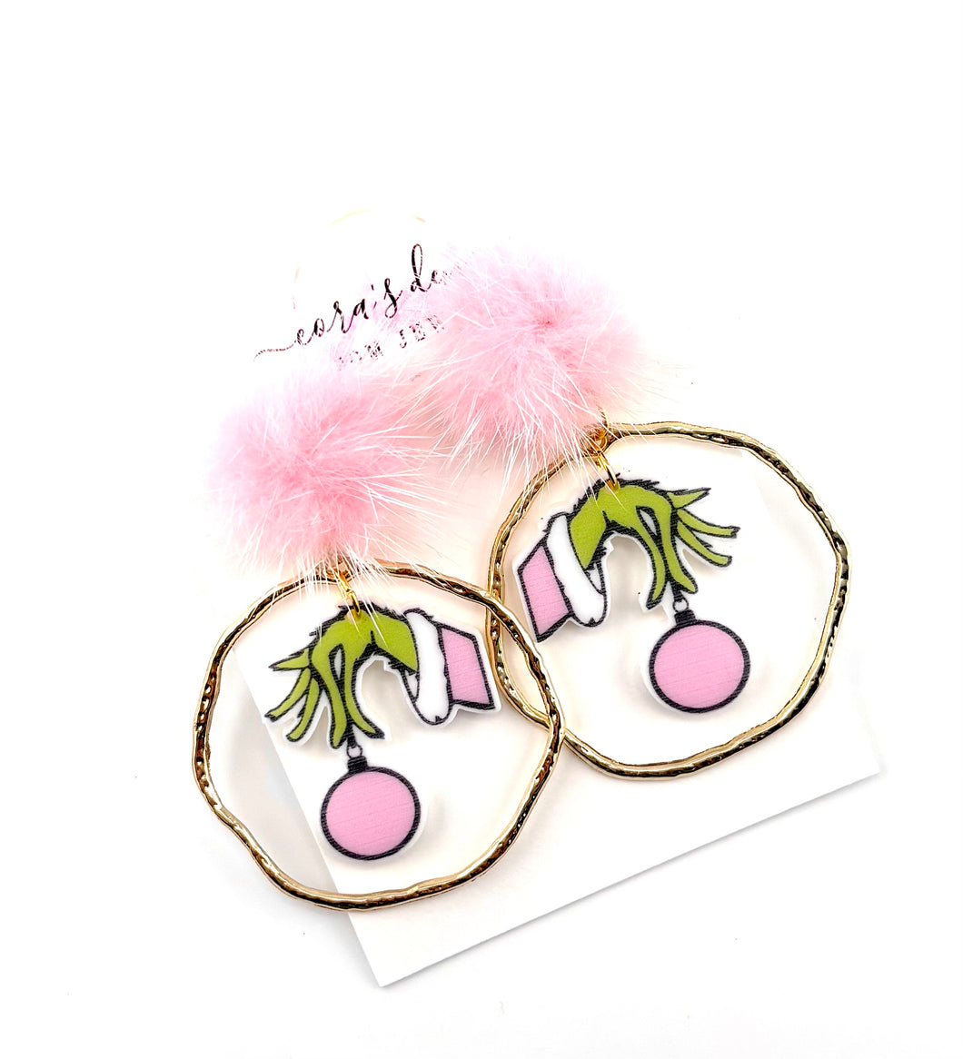 Christmas Grinch Earrings