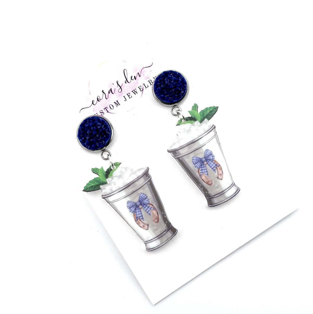 Derby Mint Julep Earrings