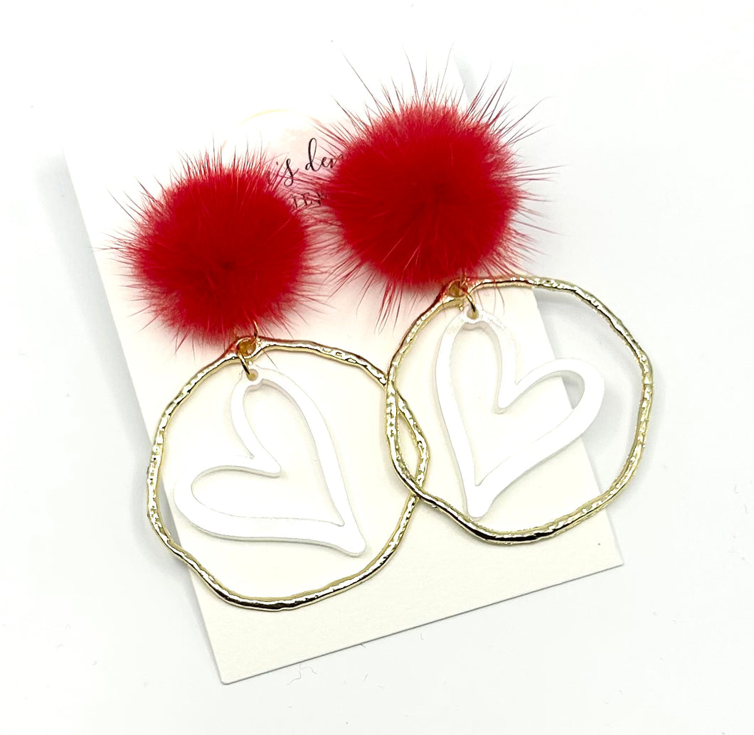 Heart Frame Earrings