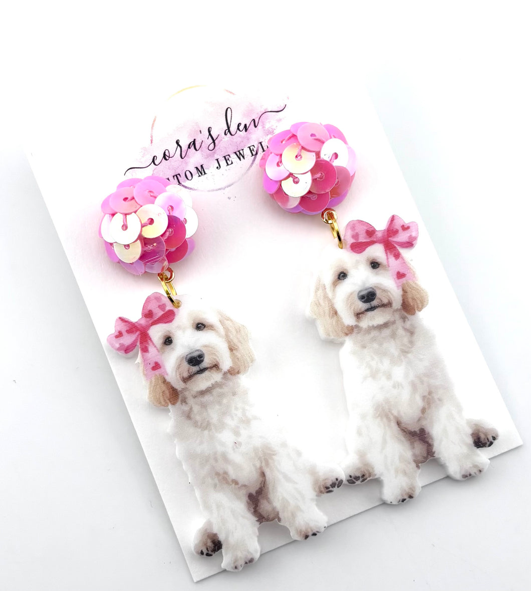 Golden Doodle Earrings