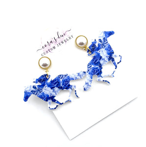 Derby Racing Horse Earrings