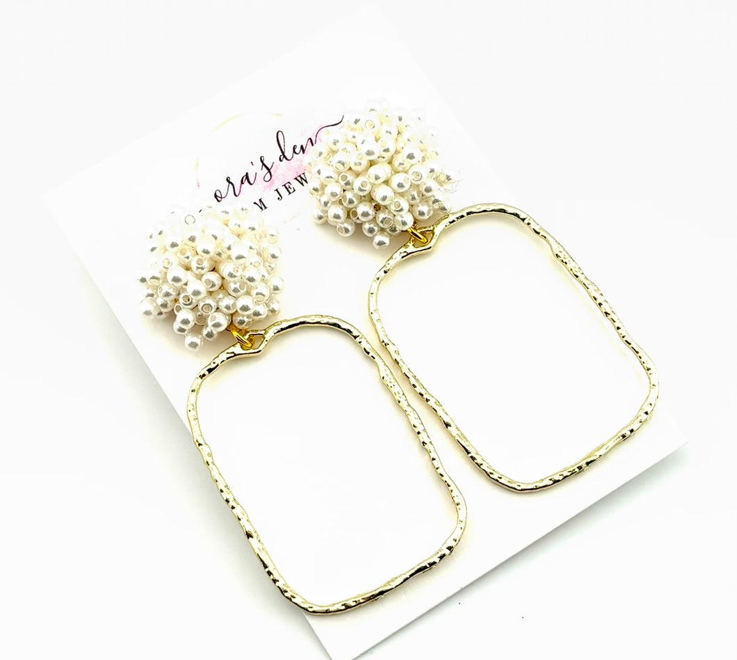 Pearl Frame Earrings