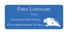 Load image into Gallery viewer, Greenbrier School District Name Tag
