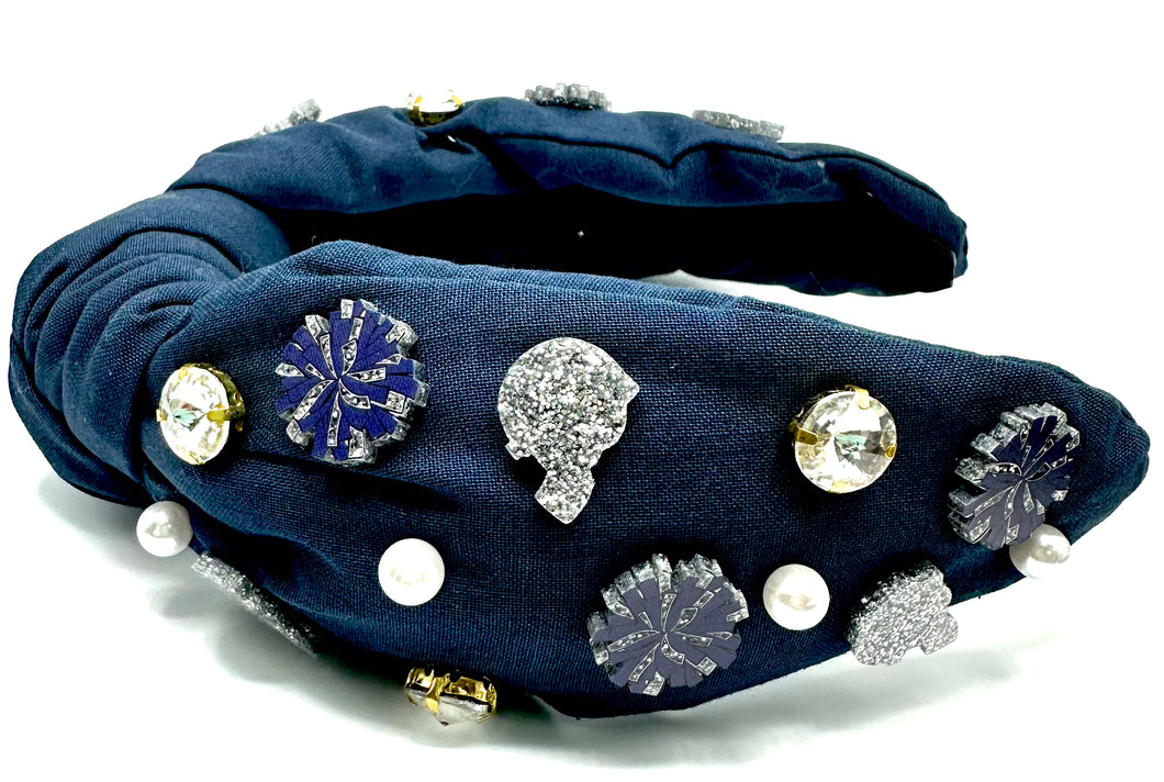 Sample Sale Navy Football Headband