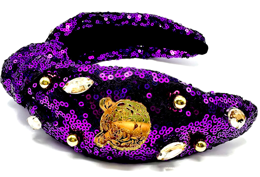 Purple Tiger Headband