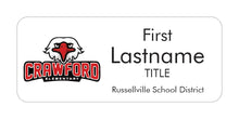 Load image into Gallery viewer, Russellville School District Name Tag - White Acrylic