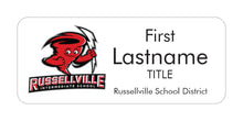 Load image into Gallery viewer, Russellville School District Name Tag - White Acrylic