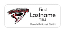 Load image into Gallery viewer, Russellville School District Name Tag - White Acrylic