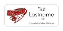 Load image into Gallery viewer, Russellville School District Name Tag - White Acrylic