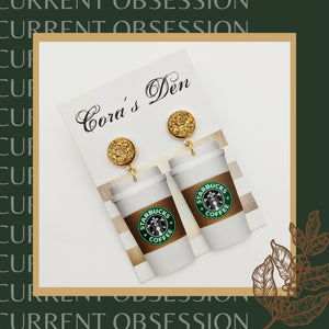 Starbucks Latte Earrings