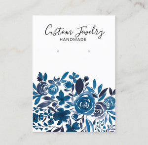 Blue Floral Card