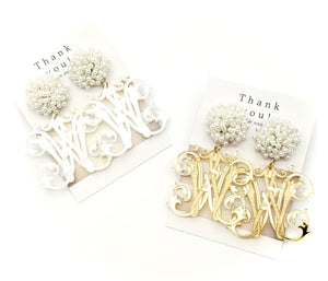 NEW STYLE Monogram Earrings