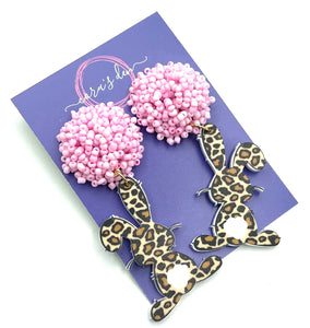 Leopard Bunny Earrings