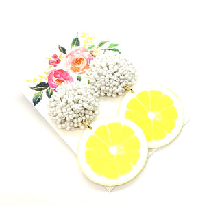 Summer Lemon / Popsicle Earrings
