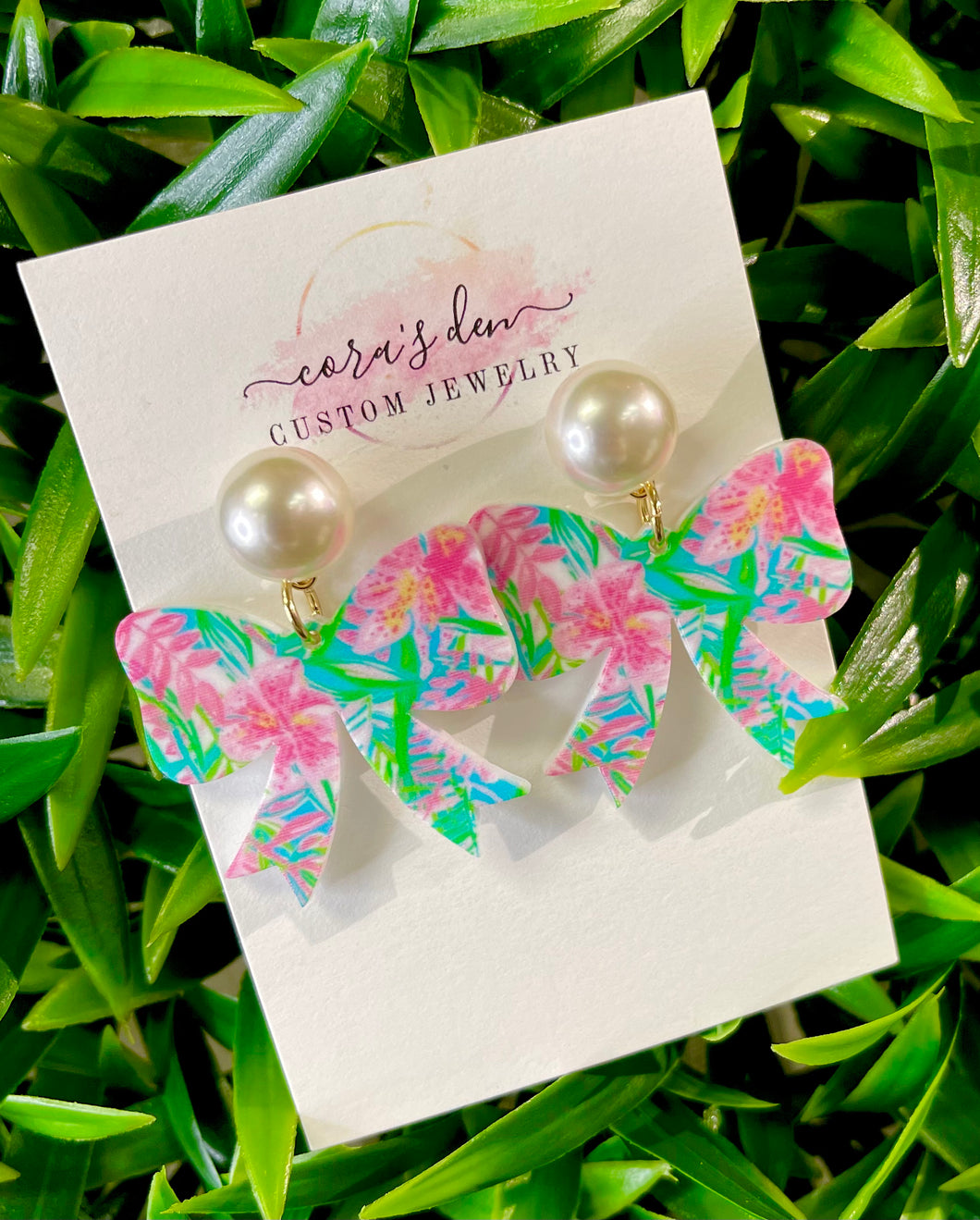 Lilly Inspired Bow Earrings