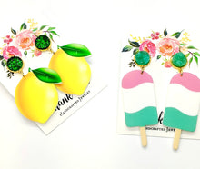 Load image into Gallery viewer, Summer Lemon / Popsicle Earrings
