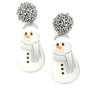 Snowman Earrings