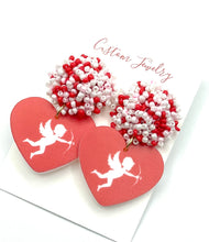 Load image into Gallery viewer, Cupid Heart Earrings
