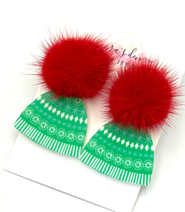 Winter Hat Earrings