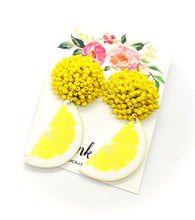 Load image into Gallery viewer, Summer Lemon / Popsicle Earrings

