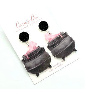 Witch Couldron Earrings